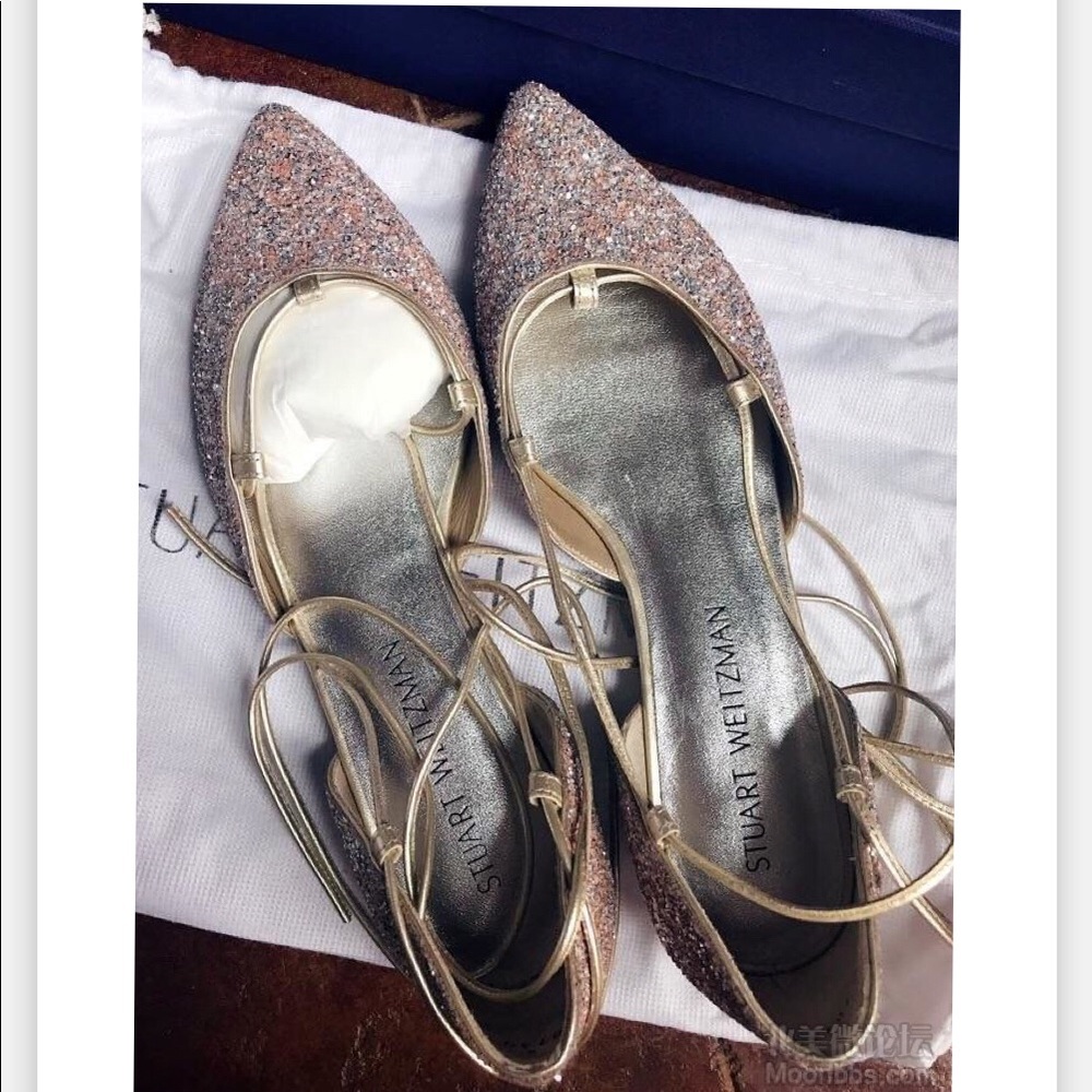NEW with box SW Gilligan Mango Maxi Glitter flat